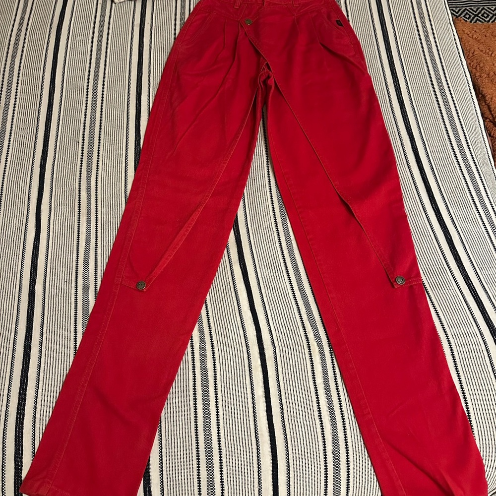 Women's Red Jeans
